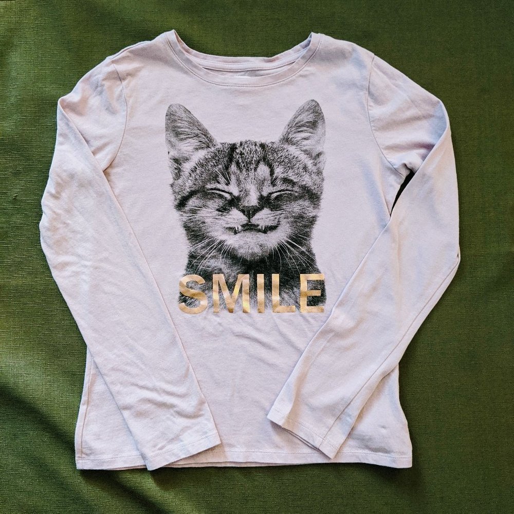 NWOT Girl's Purple Long Sleeve Graphic Tee